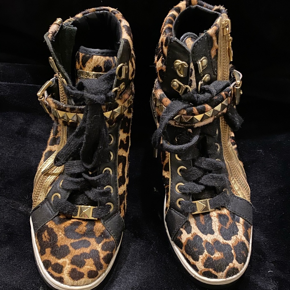 Leopard Print Michael Kors High Tops - image 1